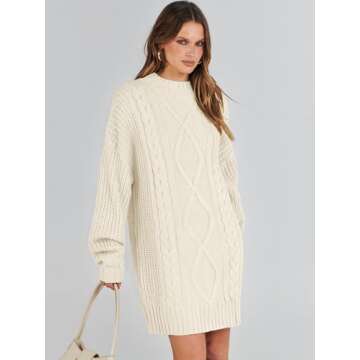 Shop ANRABESS Women's Oversized Sweater Dress Online
