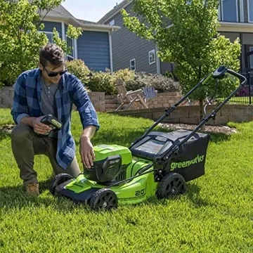 Greenworks 48V 20" Brushless Cordless Lawn Mower with Batteries