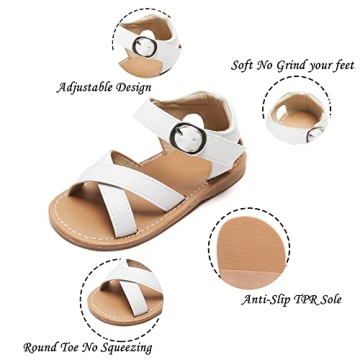 Kiderence Toddler Girls Summer Sandals for Girls 1-6
