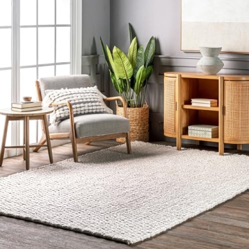 NULOOM Glendora Hand Woven Chevron Area Rug 9x12