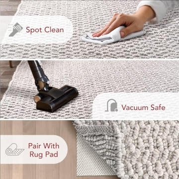 NULOOM Glendora Hand Woven Chevron Area Rug 9x12