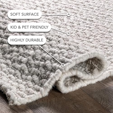 NULOOM Glendora Hand Woven Chevron Area Rug 9x12