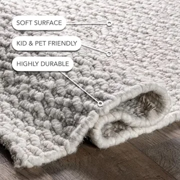 NULOOM Glendora Hand Woven Chevron Area Rug 9x12