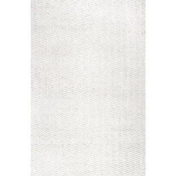 NULOOM Glendora Hand Woven Chevron Area Rug 9x12