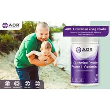AOR L-Glutamine Powder, 454 GR