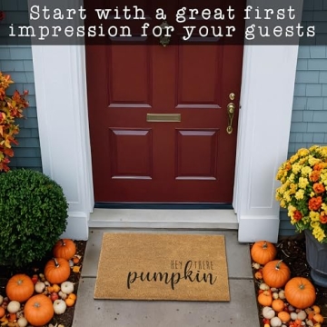 Hey There Pumpkin Door Mat 30x17 Inch, Hello Pumpkin Door Mat, Pumpkin Outdoor Mat, Halloween Door Mat, Fall Door Mat, Hey Pumpkin Door Mat Doormat Hey There Pumpkin Fall Welcome Mat Pumpkin Mat