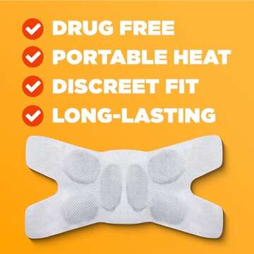 ThermaCare Portable Heating Pad, Disposable Pain Relief Wraps