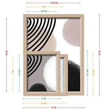 ArtbyHannah Gallery Wall Kit with Abstract Print Set
