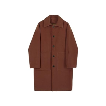 Men's Trend Thickened Woolen Coat for Stylish Winter Warmth