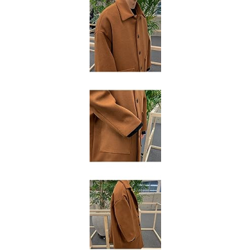 Men's Trend Thickened Woolen Coat for Stylish Winter Warmth