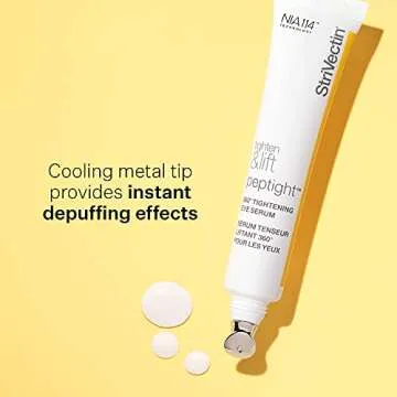 StriVectin Tighten and Lift Peptight 360 Degree Eye Serum with Tightening and Brightening Peptides for Wrinkles, Under Eye Bags and Puffiness, 1 fl. Oz