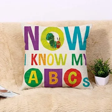 Eric Carle Now I Know My ABCs Throw Pillow Cover