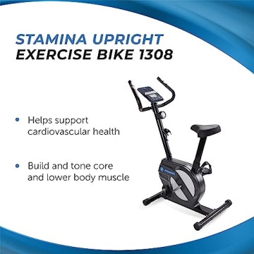 Stamina Upright Exercise Bike for Home Workouts
