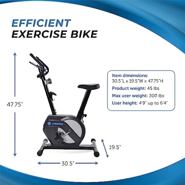 Stamina Upright Exercise Bike for Home Workouts