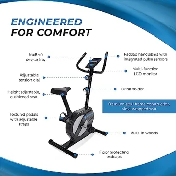 Stamina Upright Exercise Bike for Home Workouts
