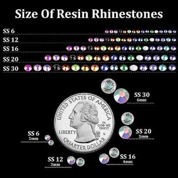 4000pcs 4mm AB Resin Rhinestones for Crafts & Nails