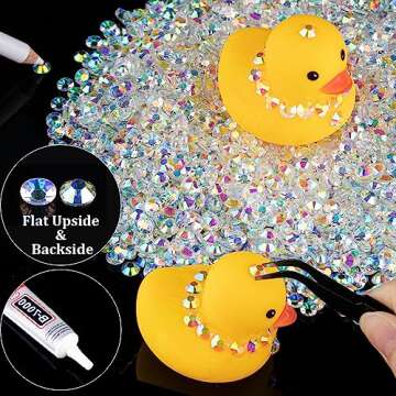 4000pcs 4mm AB Resin Rhinestones for Crafts & Nails