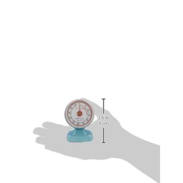 Kikkerland Vintage Streamline Kitchen Timer, Blue