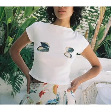 Y2K Vintage Aesthetic Baby Tees for Women - Soft & Stylish