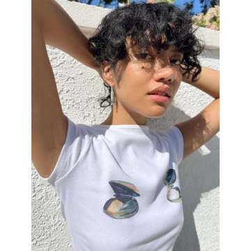 Y2K Vintage Aesthetic Baby Tees for Women - Soft & Stylish