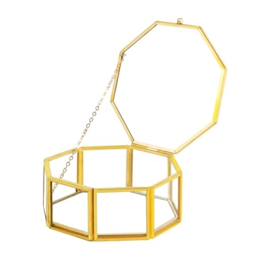 Giadun Glass Vintage Jewelry Box - Elegant Organizer for Rings & Trinkets