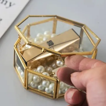 Vintage Jewelry Box - Elegant Glass Organizer