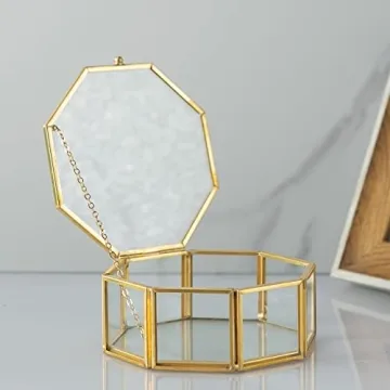 Vintage Jewelry Box - Elegant Glass Organizer