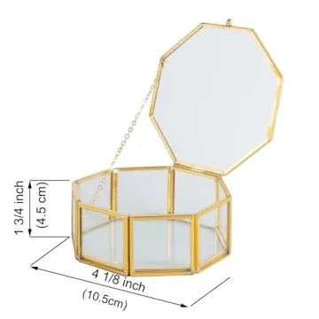 Vintage Jewelry Box - Elegant Glass Organizer