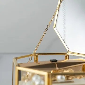 Vintage Jewelry Box - Elegant Glass Organizer