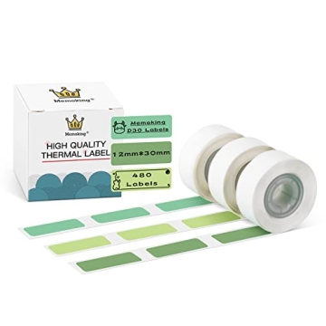D30 Thermal Label Paper - 3 Rolls for Memoking D30 Maker