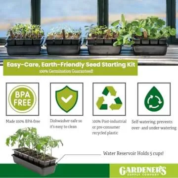 Gardener's Supply GrowEase 12-Cell Seed Starter Kit