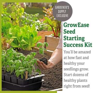 Gardener's Supply GrowEase 12-Cell Seed Starter Kit