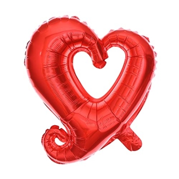 Soochat Red Heart Balloons for Valentine's Day Wedding Decoration
