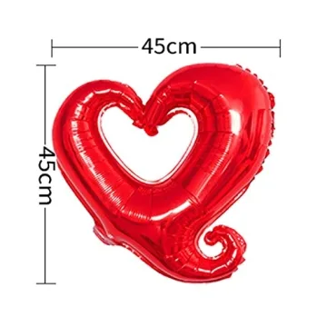 Soochat Red Heart Balloons for Valentine's Day Wedding Decoration