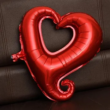 Soochat Red Heart Balloons for Valentine's Day Wedding Decoration