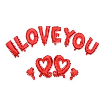 Soochat Red Heart Balloons for Valentine's Day Wedding Decoration