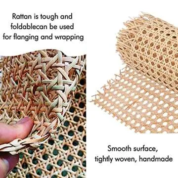 Natural Rattan Cane Webbing for DIY Caning Projects