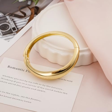Trendy Yowivon Gold Bangle Bracelet for Women