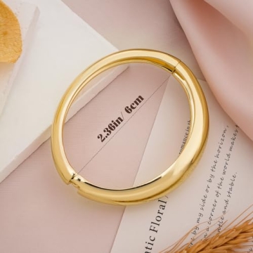Trendy Yowivon Gold Bangle Bracelet for Women