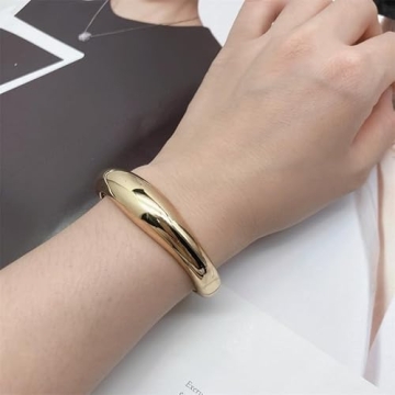 Trendy Yowivon Gold Bangle Bracelet for Women