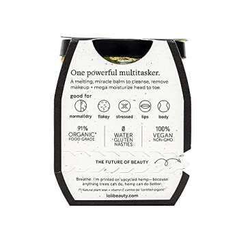 LOLI - Organic Date Nut Brulee Vegan Nourishing Miracle Balm | Clean, Non-Toxic, Zero Waste Skincare (3.4 oz)