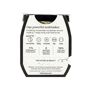 LOLI - Organic Date Nut Brulee Vegan Nourishing Miracle Balm | Clean, Non-Toxic, Zero Waste Skincare (3.4 oz)