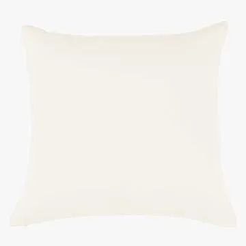 Mixhug Decorative Linen Throw Pillow Covers, Farmhouse Cushion Covers for Couch and Bed, Cream, 18 x 18 Inches, Set of 2