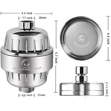 AquaHomeGroup Luxury Shower Head Set with 20+3 Stage Filter