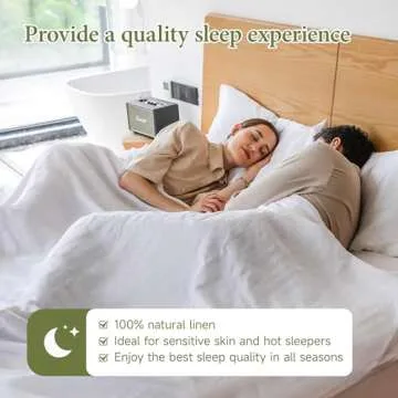 Luxurious Simple&Opulence 100% Linen Sheets Full Set