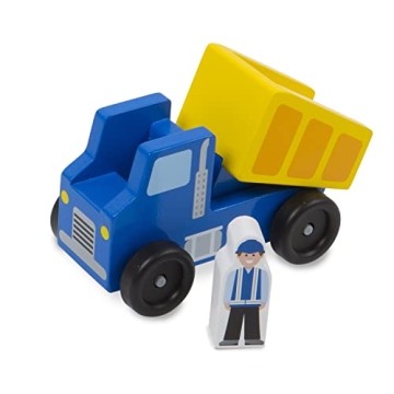 Melissa & Doug Wooden Construction Vehicles Set for Kids
