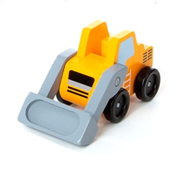 Melissa & Doug Wooden Construction Vehicles Set for Kids
