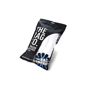 The Rag Company - Dry Me A River - Professional Korean 70/30 Blend Microfiber Waffle-Weave Drying & Detailing Towels, Soft Suede Edges, 390GSM, 20in x 40in, White (2-Pack)