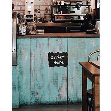 Small Chalkboard Signs, Hanging Chalkboard Signs 4x6, Double-Sided Message Board (3 Pack)