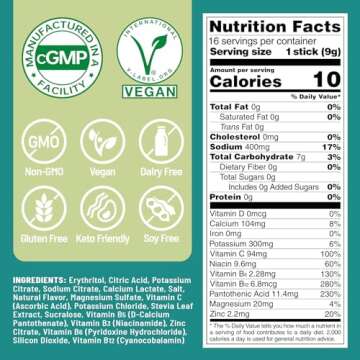 Venture Pal Sugar Free Electrolyte Powder Packets - Liquid Daily IV Drink Mix for Rapid Hydration & ...